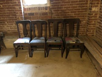 4 antique chairs
