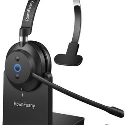 Wireless Headset with Mic for Work