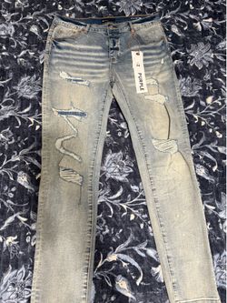 Purple jeans