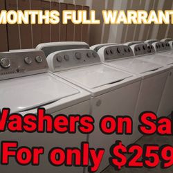 ‼️Washers On Sale For Only $259 ‼️