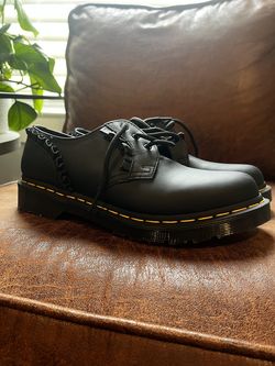 1461 WOMEN'S FRILL NAPPA LEATHER OXFORD SHOES size 8 US