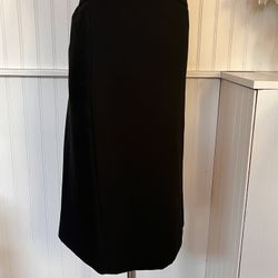 Talbots classic black skirt Back slit