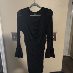 SHEIN Black Long Sleeve Dress 2XL