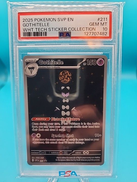 Gothitelle White Flare Sticker Collections Psa 10