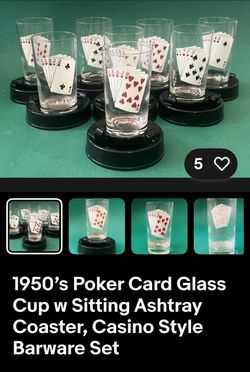 1950’s Washington Glass BARWARE
