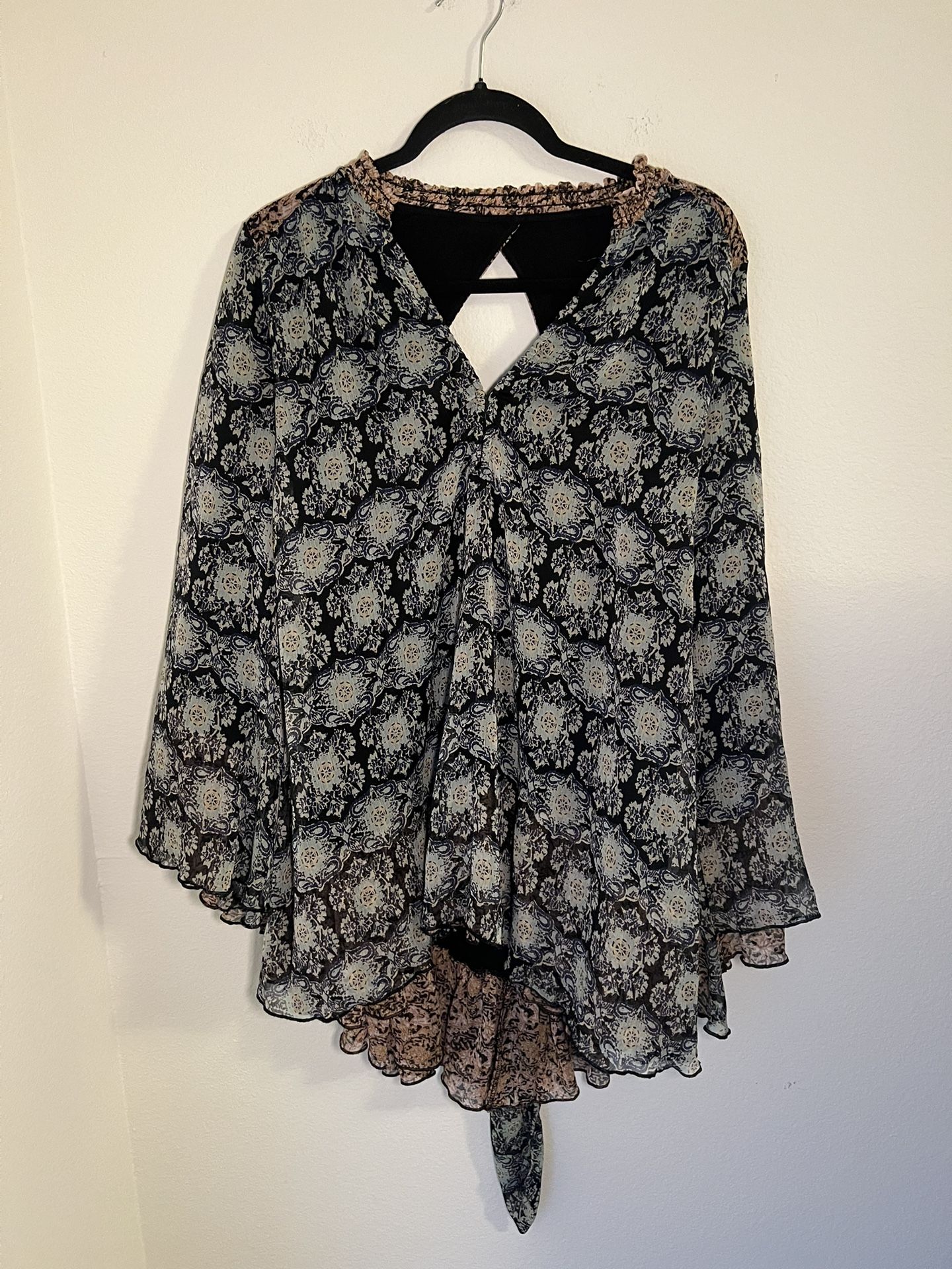 Free People Printed Tunic Top