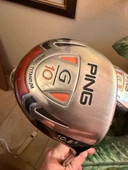 Ping G10 Series 10.5* Driver - Ping ALDILA 55g Regular Flex & Ping G1O 15.5° Fairway 3 Wood TFC 129F