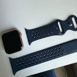 Apple Watch SE 40mm Rose Gold Blue Band