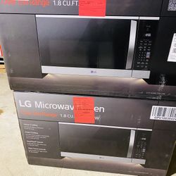 LG 1.8-cu ft 1000-Watt 29.88-in Over-the-Range Microwave with Sensor Cooking (Printproof Stainless Steel) - Sealed Boxes