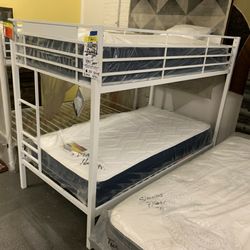 White twin/twin bunk bed $10 down