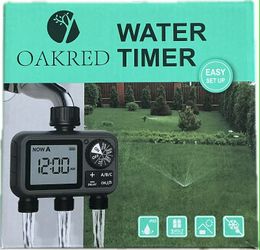 Oakred 3-Outlet Water Timer Independent Control Program Digital Garden Sprinkler