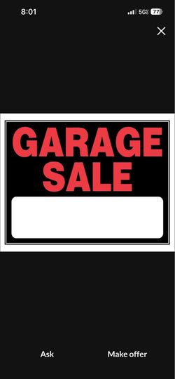 Garage Sale 24392 Via Primero Murrieta, CA