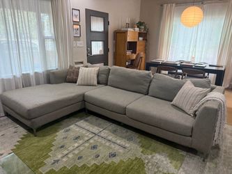 Gray Sectional Sofa with Chaise