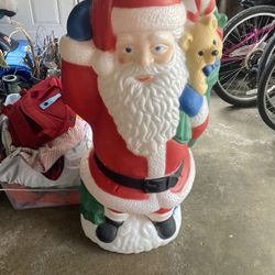 Vintage Santa Blow Mold