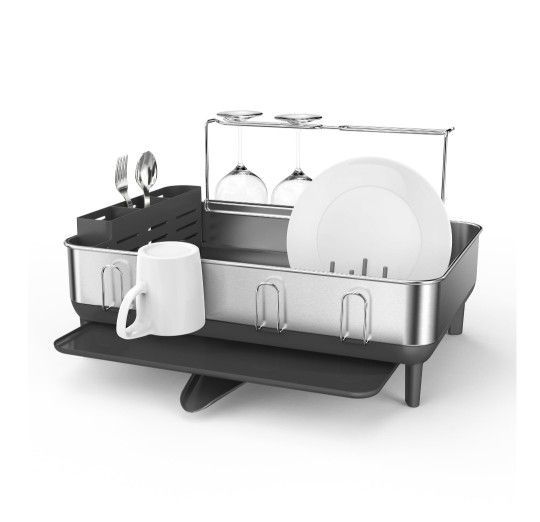 XXL SimpleHuman Stainless Steel Heavy Duty Dish Drying Rack PreOwned