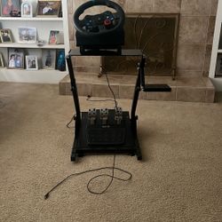 Logitech Gaming Steering Wheel W/ Stand And Pedals