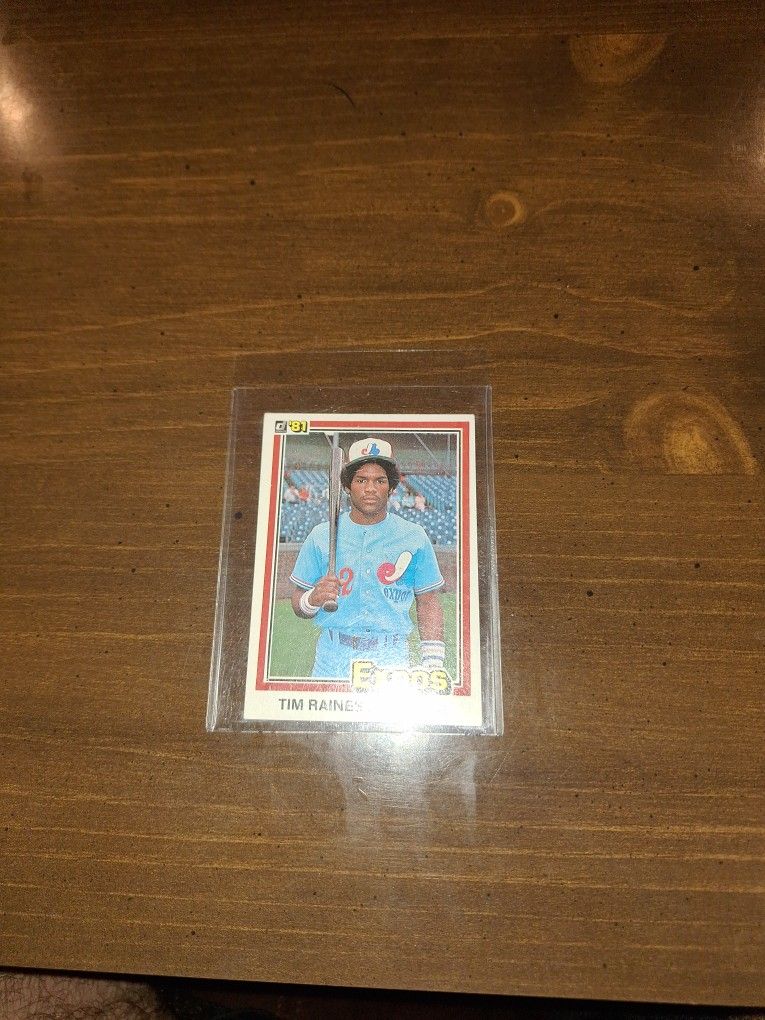 Tim Raines Donruss Rookie Card