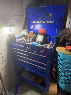 Selling tool box loaded with tools