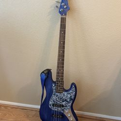 Custom Hand-Built Jazz Bass–Style Electric Bass — $225