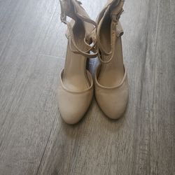 Beige High Heels