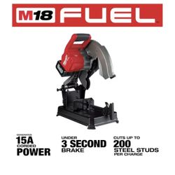 Milwaukee M18 FUEL Cordless 14 in. Abrasive Cut-Off Saw (Tool-Only)