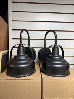 Giantech B211 Lamp Battery Operated Wall Sconces - Black Matte Finish