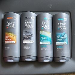 Dove Mens Body Wash (4 Bottles)