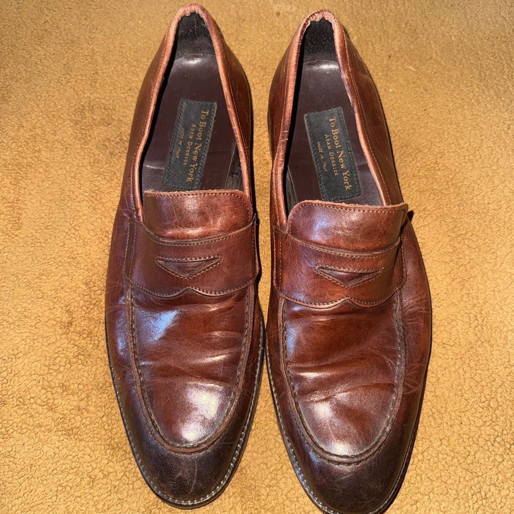 Adam Derrick “To Boot New York” brown leather shoes. Size 12