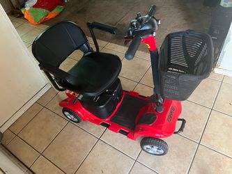 eSkate Red 4-Wheel Electric Mobility Scooter