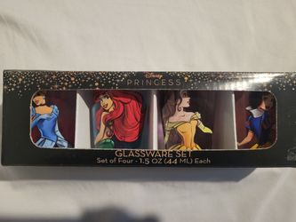 Disney Princess shot glass set of 4