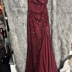 Sequence Dress Red