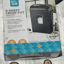 6 Sheet Cross Cut Shredder 