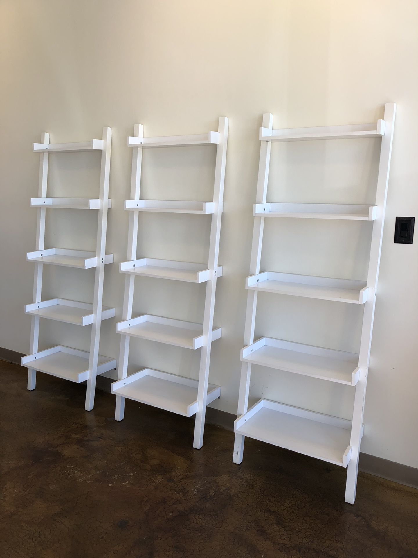 Container Store Leaning Bookshelves