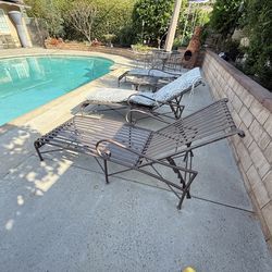 3 Chaise Lounge Chairs