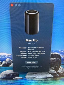 Apple Mac Pro Late 2013 12-Core 64GB