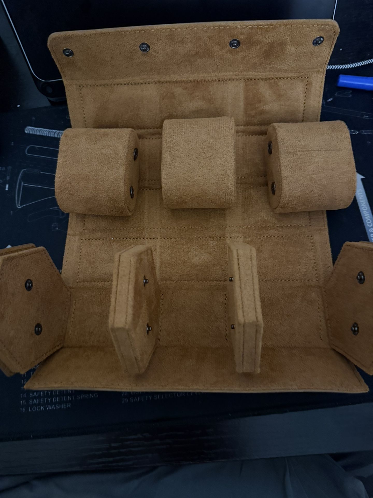 Leather Watch Travel Case/ Holder