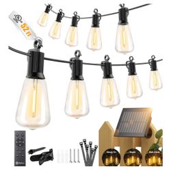 New In Box 52FT Solar String Lights Outdoor Waterproof