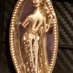 Lady Remington Pin Brooch Antique 