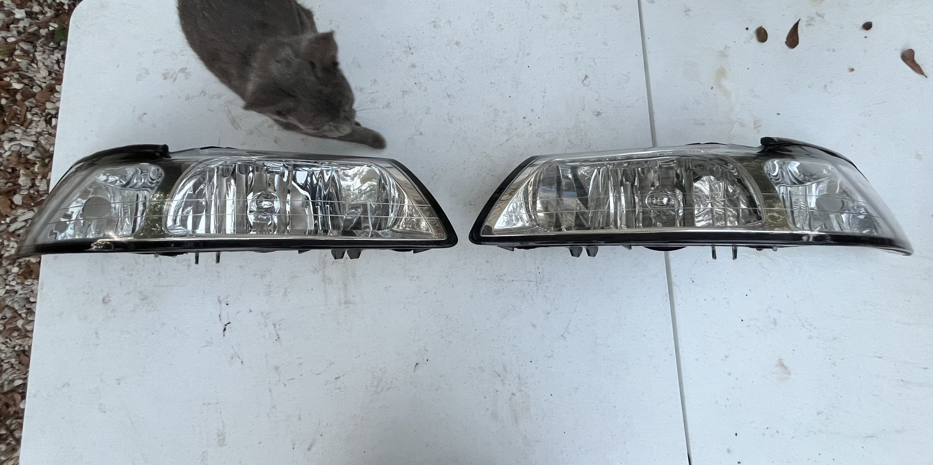 Headlights Euro Chrome Housing Clear Corner for Ford Mustang 99-04