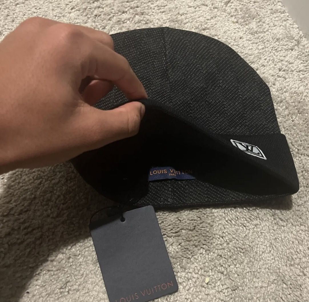 Black Louis Vuitton Beanie