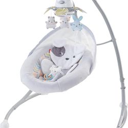 Fisher-Price Sweet Snugapuppy Swing, dual motion baby swing with music, sounds and motorized mobile