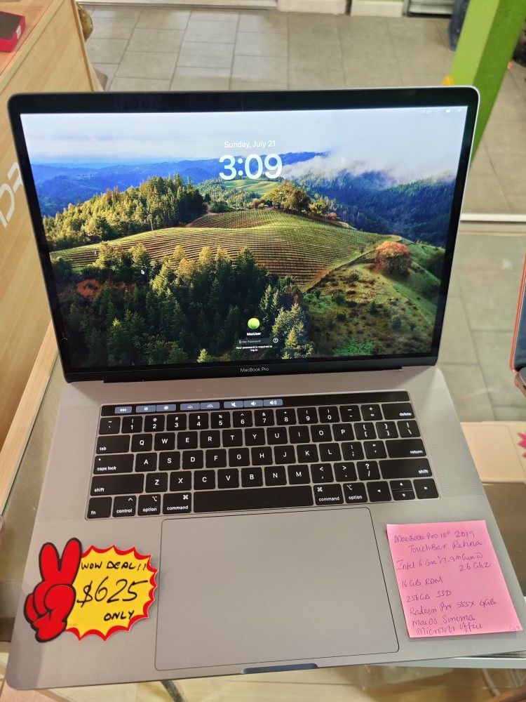 MacBook Pro 2019 15" Touch Bar Retina