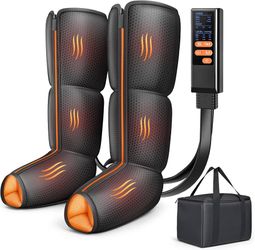 Brand New Air Compression Leg & Foot Massager with Heat – Relaxation Boots