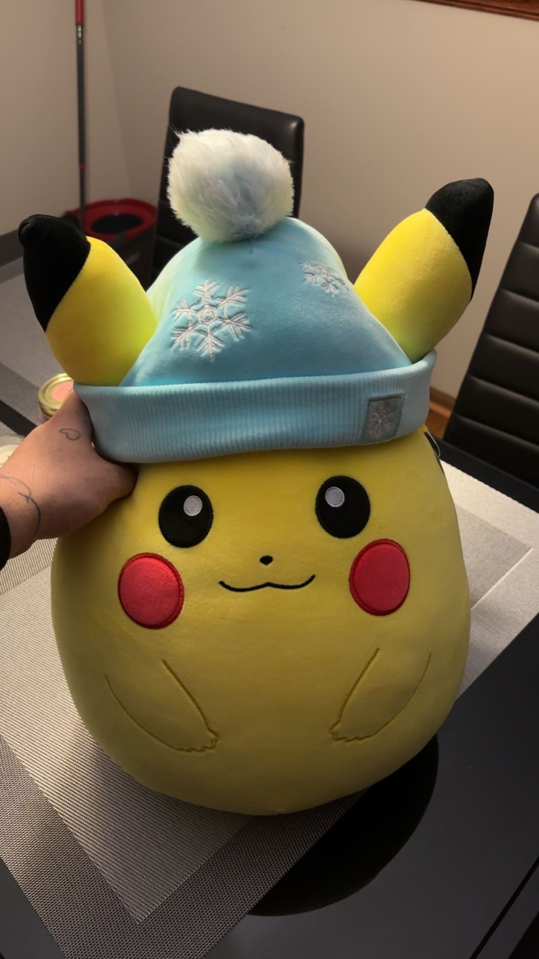 Pokemon Plushie Pikachu Winter Hat Squishmallow