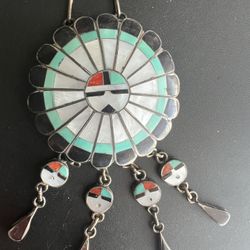 Vintage Zuni Inlay Necklace & Ring