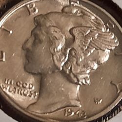 ☆1943~10c~ Mercury  Dime Full band Ms☆      Make an offer