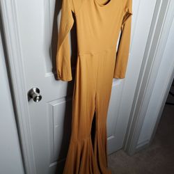 Kay&Co MUSTERD YELLOW ORANGE GOLD JUMPSUIT