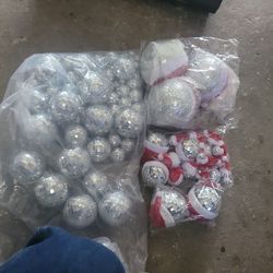 lots of  party decorations disco balls .various sizes 
