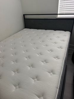 Queen bed and mattress