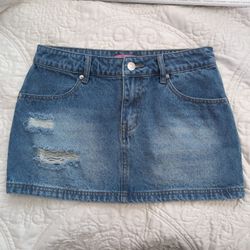Edikted Jean Mini Skirt 